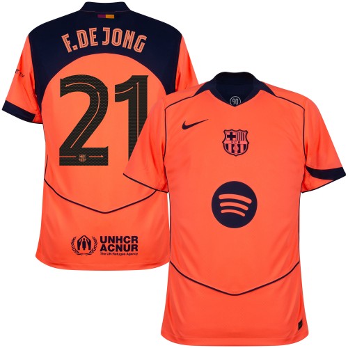 Barcelona Tredjetröja F. De Jong 21 2025–2026 Barcelona Tredjetröja F. De Jong 21 2025–2026